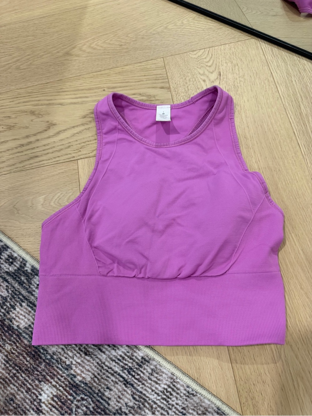 lululemon athletica Purple Racerback Crop Sports Bra - Picture 3 of 4